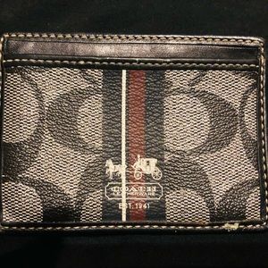 Coach Card Money Holder